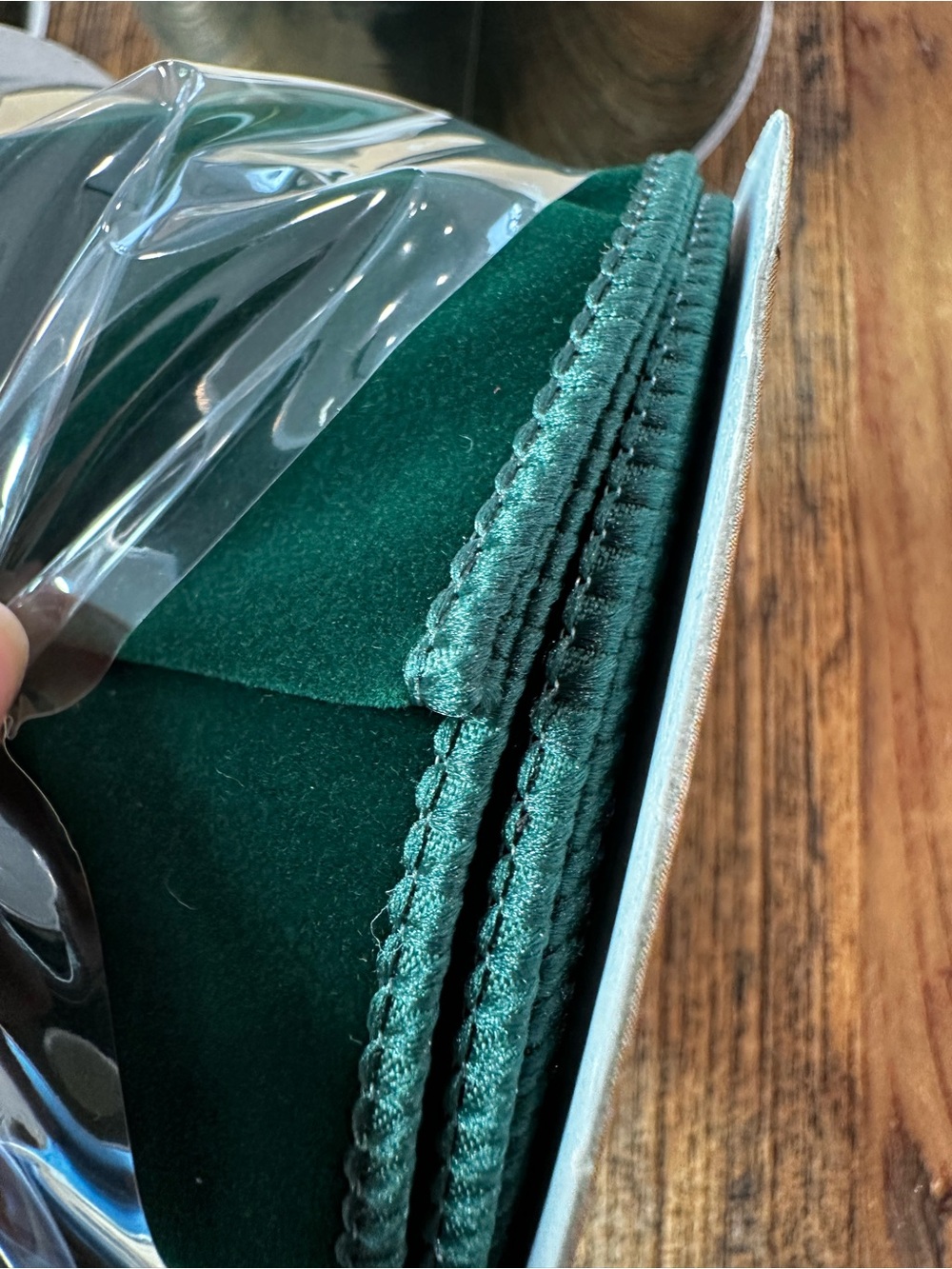 Green velvet Decorative Ribbon - Pack of 4